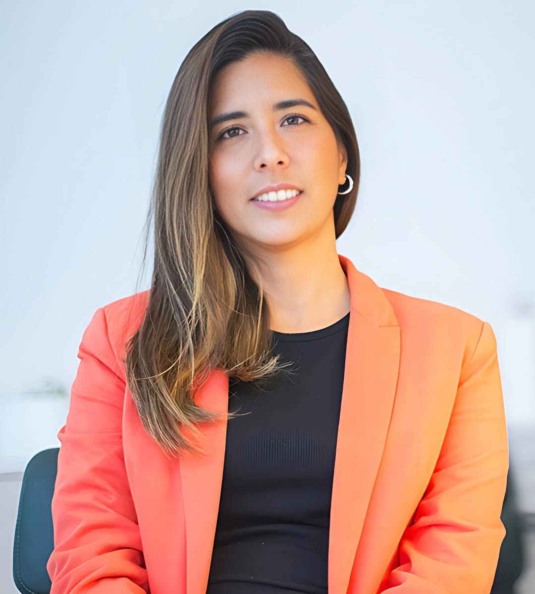 Woman Wearing Orange Jacket